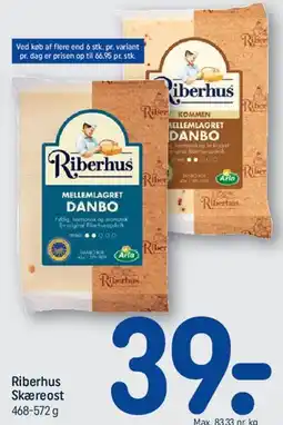 REMA 1000 Riberhus Mellemlagret Danbo (Skæreost) tilbud