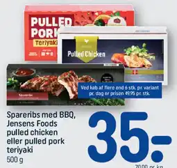 REMA 1000 Spareribs med BBQ / pulled chicken / pulled pork teriyaki tilbud