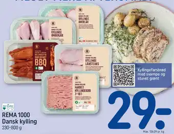 REMA 1000 Dansk kylling tilbud