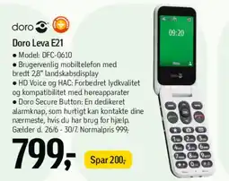 Føtex Doro Leva E21 tilbud