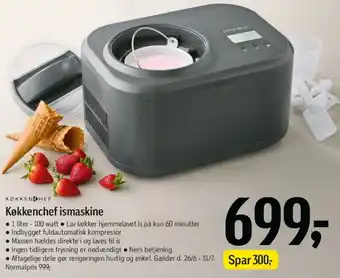 Føtex Køkkenchef ismaskine tilbud