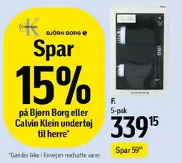Føtex Bjørn Borg / Calvin Klein undertøj - kampagne tilbud