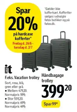 Føtex Håndbaggage trolley tilbud