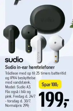 Føtex Sudio in-ear høretelefoner tilbud