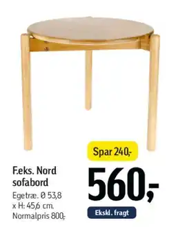Føtex F.eks. Nord sofabord tilbud