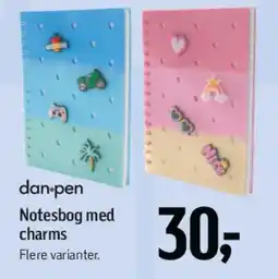 Føtex Notesbog med charms tilbud
