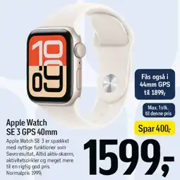 Føtex Apple Watch SE 3 GPS 40mm tilbud