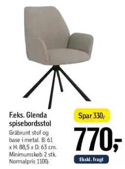 Føtex F.eks. Glenda spisebordsstol tilbud