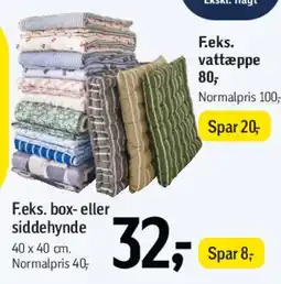 Føtex Box- eller siddehynde tilbud