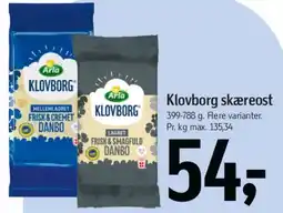 Føtex Klovborg skæreost tilbud