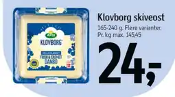 Føtex Klovborg skiveost tilbud