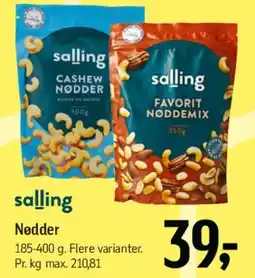 Føtex Salling nødder tilbud