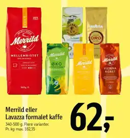 Føtex Merrild eller Lavazza formalet kaffe tilbud