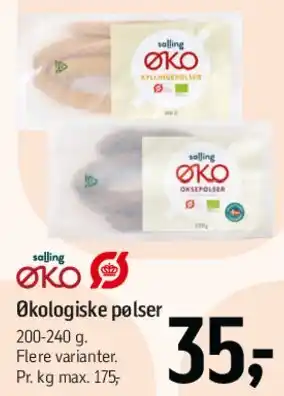 Føtex Økologiske pølser tilbud