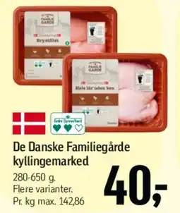 Føtex De Danske Familiegårde kyllingemarked tilbud