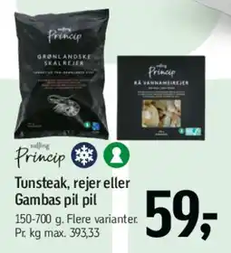 Føtex Tunsteak, rejer eller Gambas tilbud