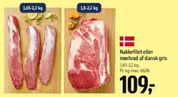Føtex Nakkefilet eller mørbrad af dansk gris tilbud