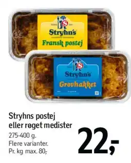 Føtex Stryhns postej eller røget medister tilbud