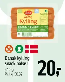 Føtex Dansk kylling snack pølser tilbud