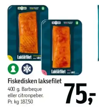 Føtex Fiskediskens laksefilet tilbud