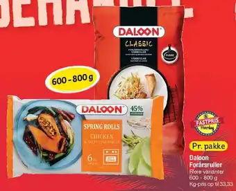 Daloon Forårsruller / Spring Rolls