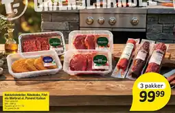 Fakta Tyskland Nakkekoteletter, Ribsteaks, Filet ala Mørbrad el. Paneret Kalkun tilbud