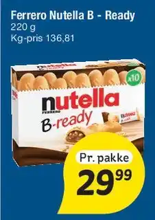 Fakta Tyskland Ferrero Nutella B-ready tilbud