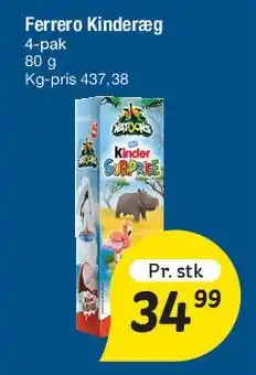 Fakta Tyskland Ferrero Kinder (pakke) tilbud