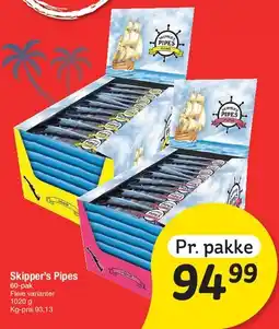 Fakta Tyskland Skipper's Pipes tilbud