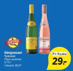 Fakta Tyskland Königsmosel tilbud
