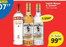 Fakta Tyskland Captain Morgan & Smirnoff tilbud