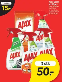 Fakta Tyskland Ajax (spray / wipes) tilbud