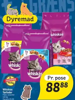 Fakta Tyskland Whiskas tørfoder (pose) tilbud