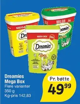 Fakta Tyskland Dreamies Mega Box tilbud
