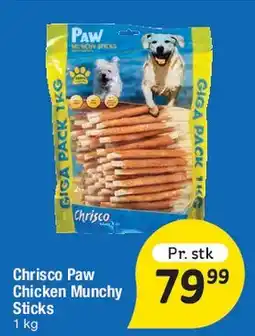 Fakta Tyskland Chriscо Paw Chicken Munchy Sticks tilbud