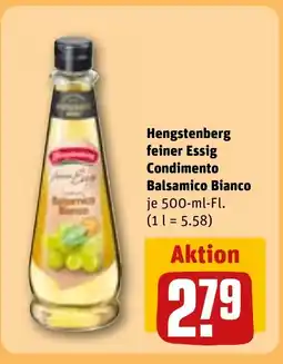 REWE DE Hengstenberg feiner Essig Condimento Balsamico Bianco tilbud