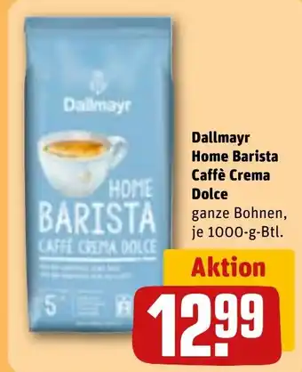 REWE DE Dallmayr Home Barista Caffè Crema Dolce tilbud