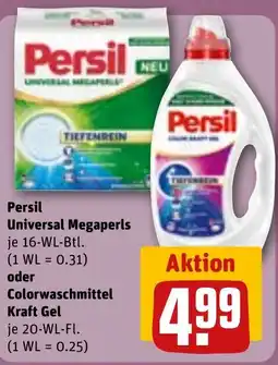 REWE DE Persil Universal Megaperlsoder oder Colorwaschmittel Kraft Gel tilbud