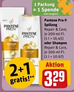 REWE DE Pantene Pro-V Spülung oder Shampoo tilbud