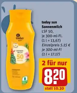 REWE DE Today sun Sonnenmilch tilbud