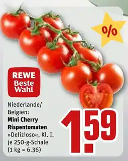 REWE DE Mini Cherry Rispentomaten tilbud