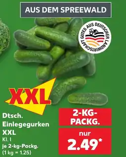 Kaufland DE Dtsch. Einlegegurken XXL tilbud