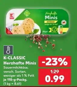 Kaufland DE K-CLASSIC Herzhafte Minis tilbud