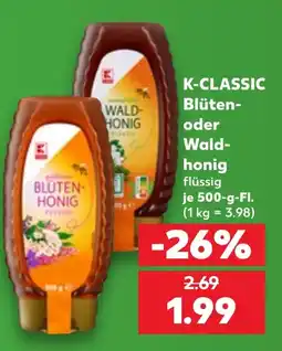 Kaufland DE K-CLASSIC Blüten- oder Wald- honig tilbud