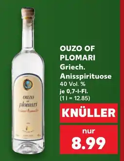 Kaufland DE OUZO OF PLOMARI Griech. Anisspirituose tilbud