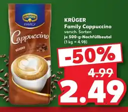 Kaufland DE KRÜGER Family Cappuccino tilbud
