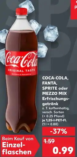 Kaufland DE COCA-COLA, FANTA, SPRITE oder MEZZO MIX Erfrischungs- getränk tilbud