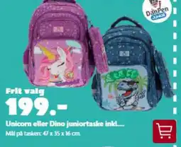 Fætter BR Unicorn eller Dino juniortaske tilbud