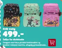 Fætter BR Sallys far skoletaske tilbud