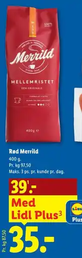 Lidl Rød Merrild tilbud